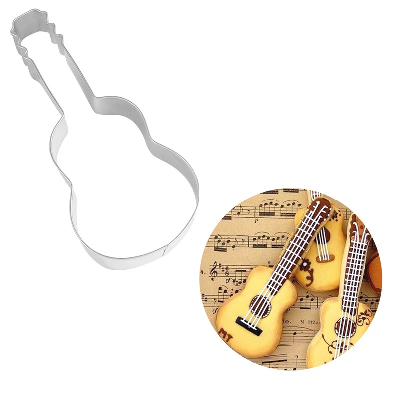 Guitar 4.5 Cookie Cutter in Durable, Economical, Tinplated Steel
